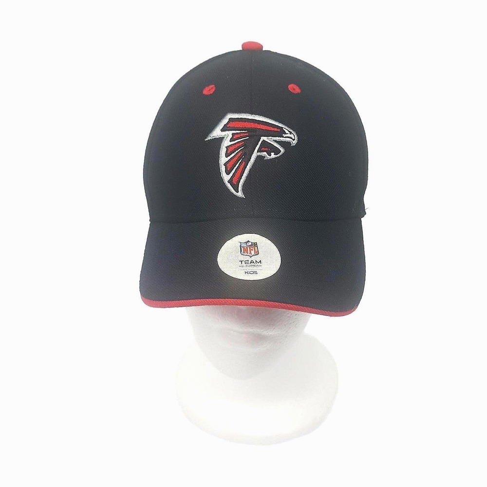 Atlanta Falcons NFL Team Headwear Kids Hat Black Red Adjustable Baseball Cap
